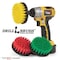 Drill Brush Power Scrubber By Useful Products 5 in W 5 in L Brush, Variety 4in-S-GRY-QC-DB - alternate 2